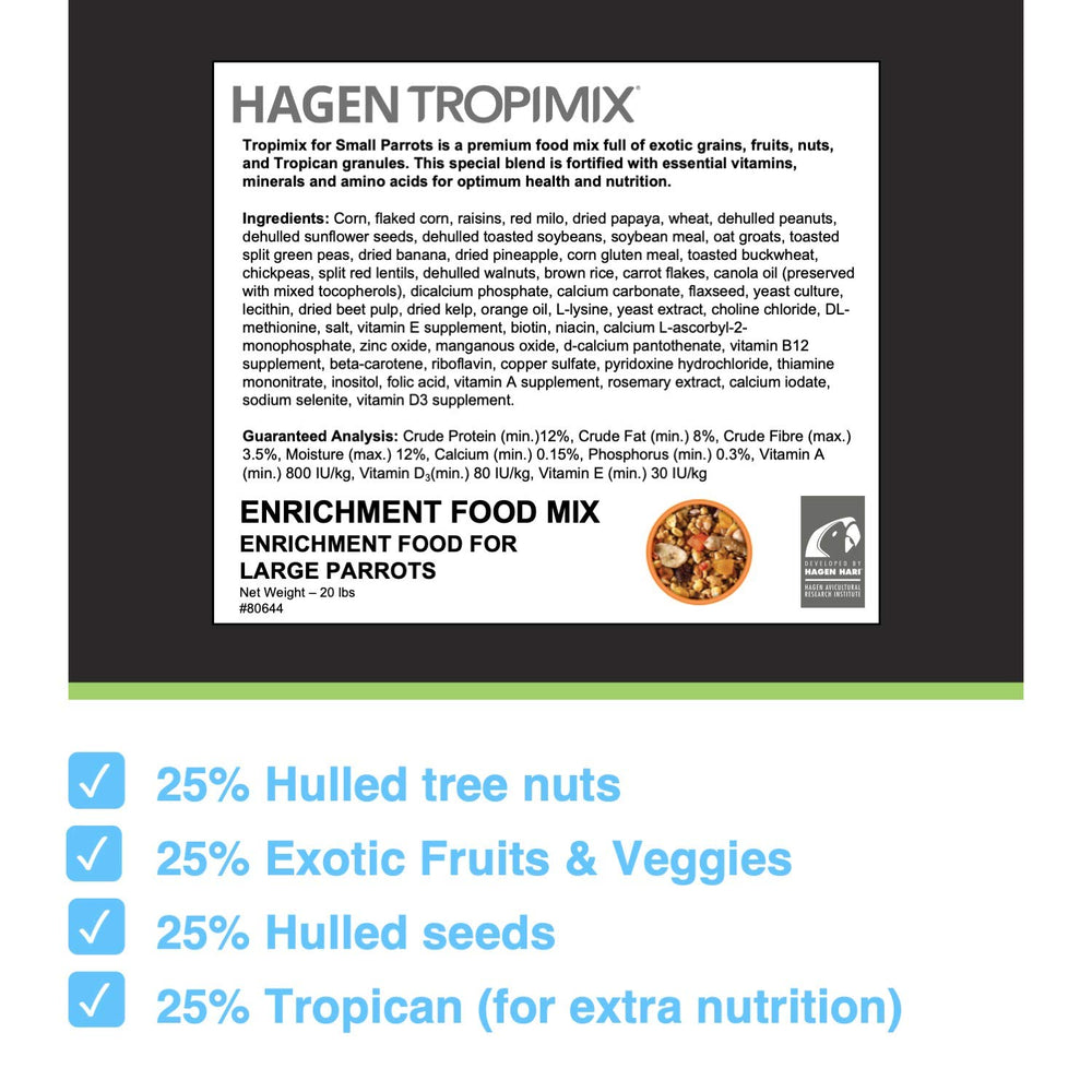 HARI Tropimix fruits-noix-legumes, mélange coloré et appétissant.