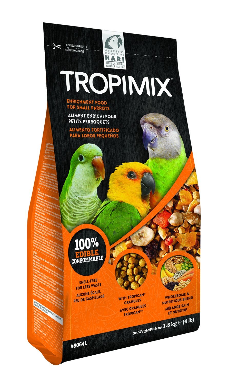 Hari Tropimix pour petits perroquets, sac appétissant et pratique.