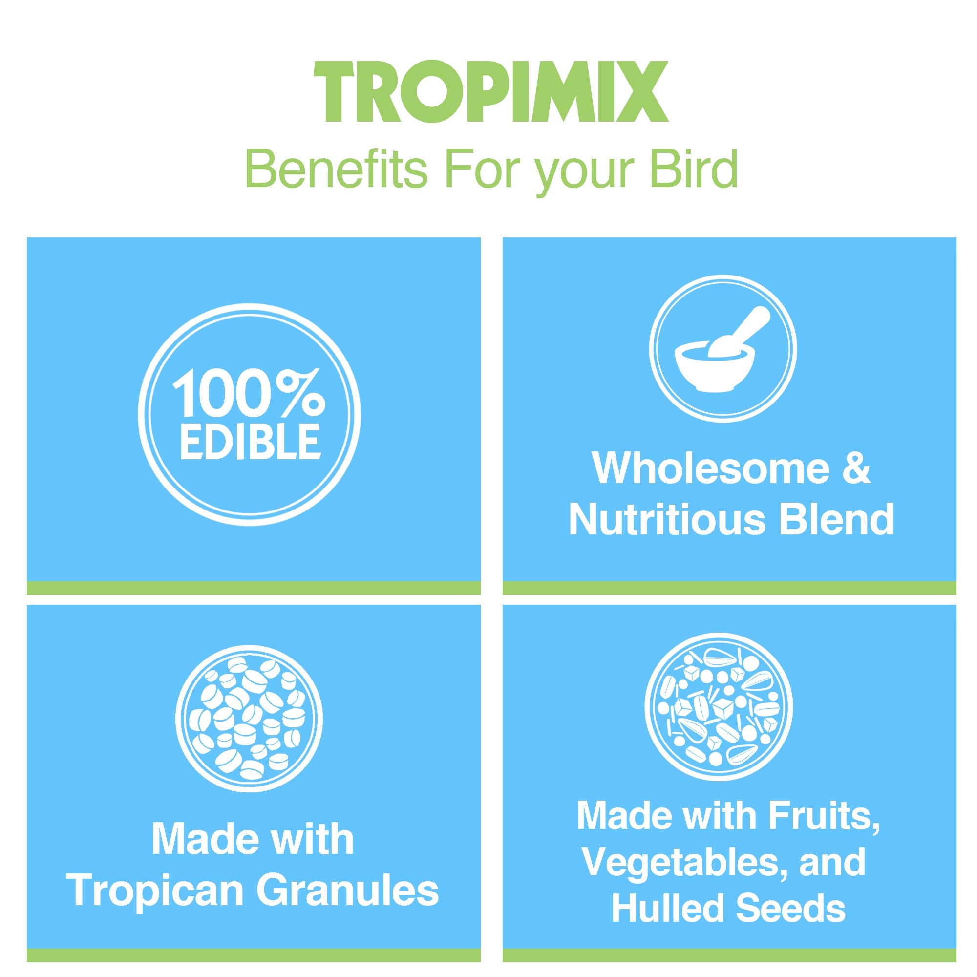 Vitamines et acides aminés Hari Tropimix soutiennent le plumage