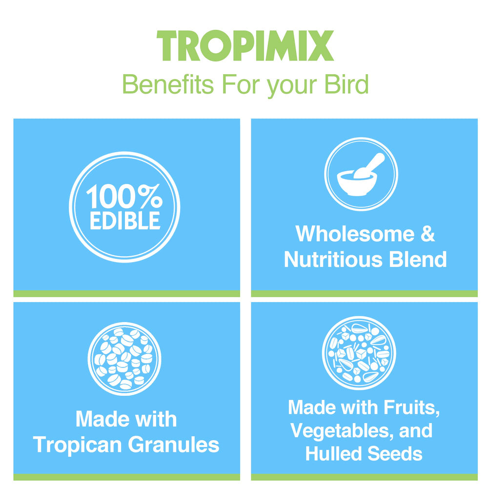 Vitamines et acides aminés Hari Tropimix soutiennent le plumage