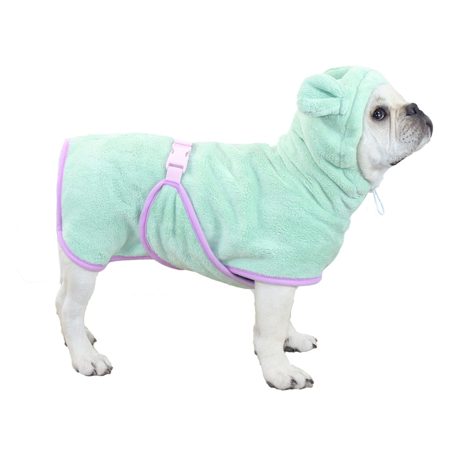 Harikaji robe-bain-chien-chat-absorbante, idéal après bain pour un séchage efficace.