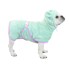 Harikaji robe-bain-chien-chat-absorbante, idéal après bain pour un séchage efficace.