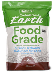 Harris Terre Diatomée Alimentaire 5lb — emballage visible, usage sûr autour des enfants et des animaux.
