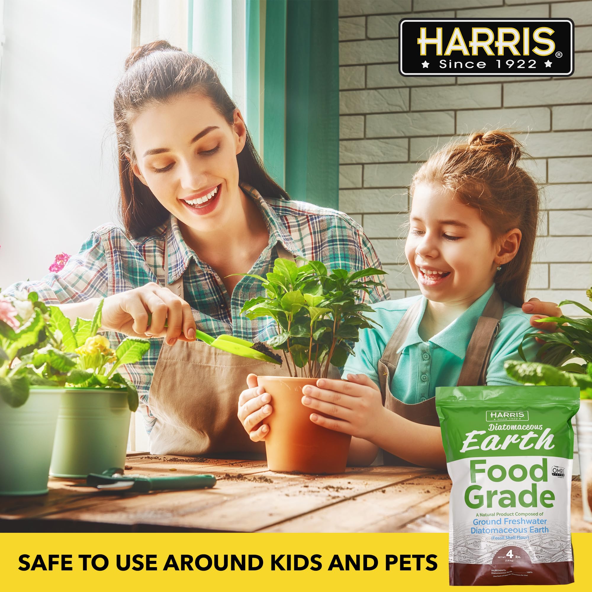 Harris Terre Diatomée Alimentaire 5lb — détails du produit et applications polyvalentes pour la maison.
