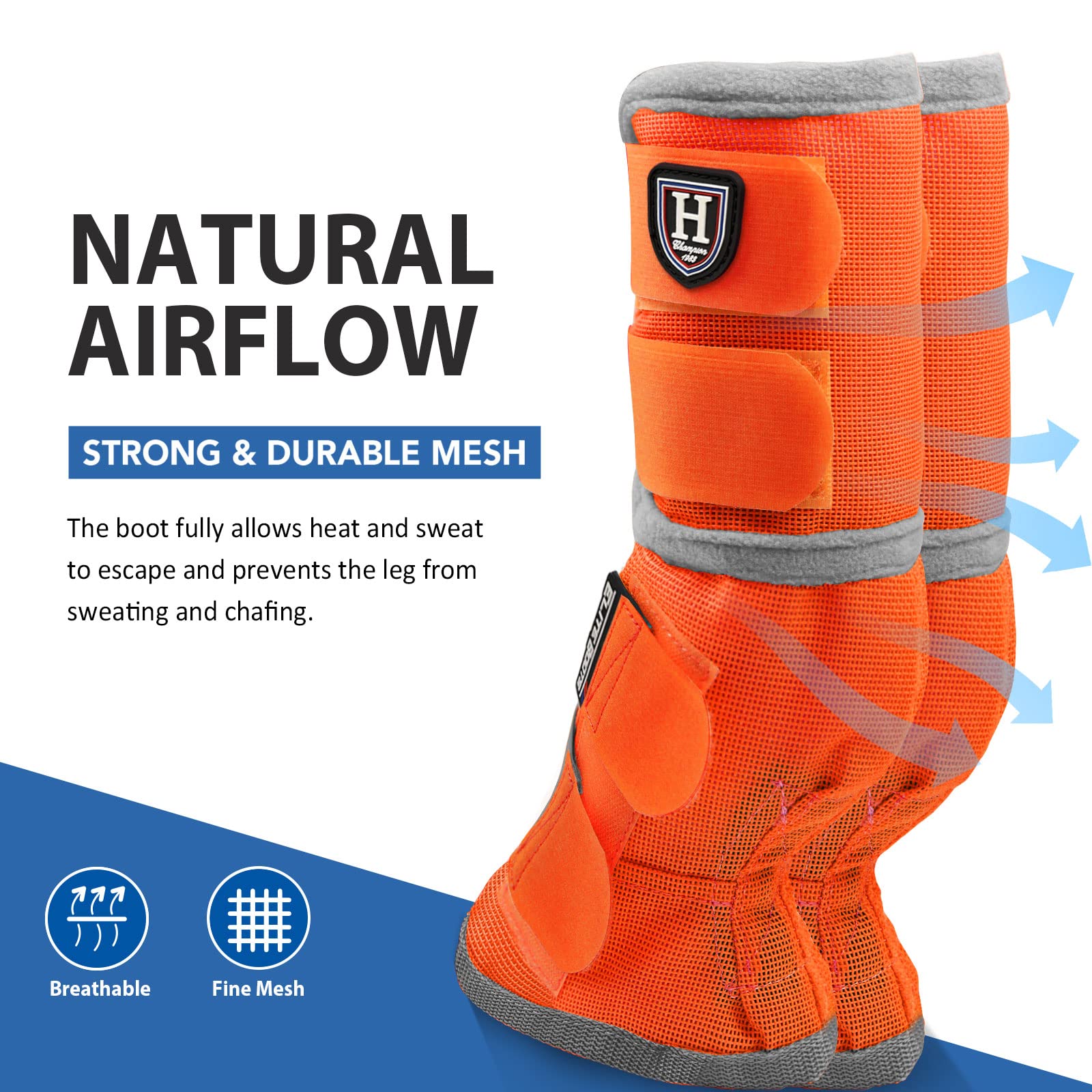 Bottes Harrison Howard anti-mouches, arrière gauche, garde les jambes au frais