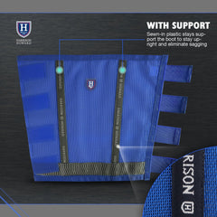 Bottes Harrison Howard mesh respirant pour ventilation optimale du cheval.