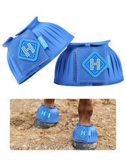 Harrison Howard Bottes Bell en caoutchouc bleu cobalt protègent les sabots.