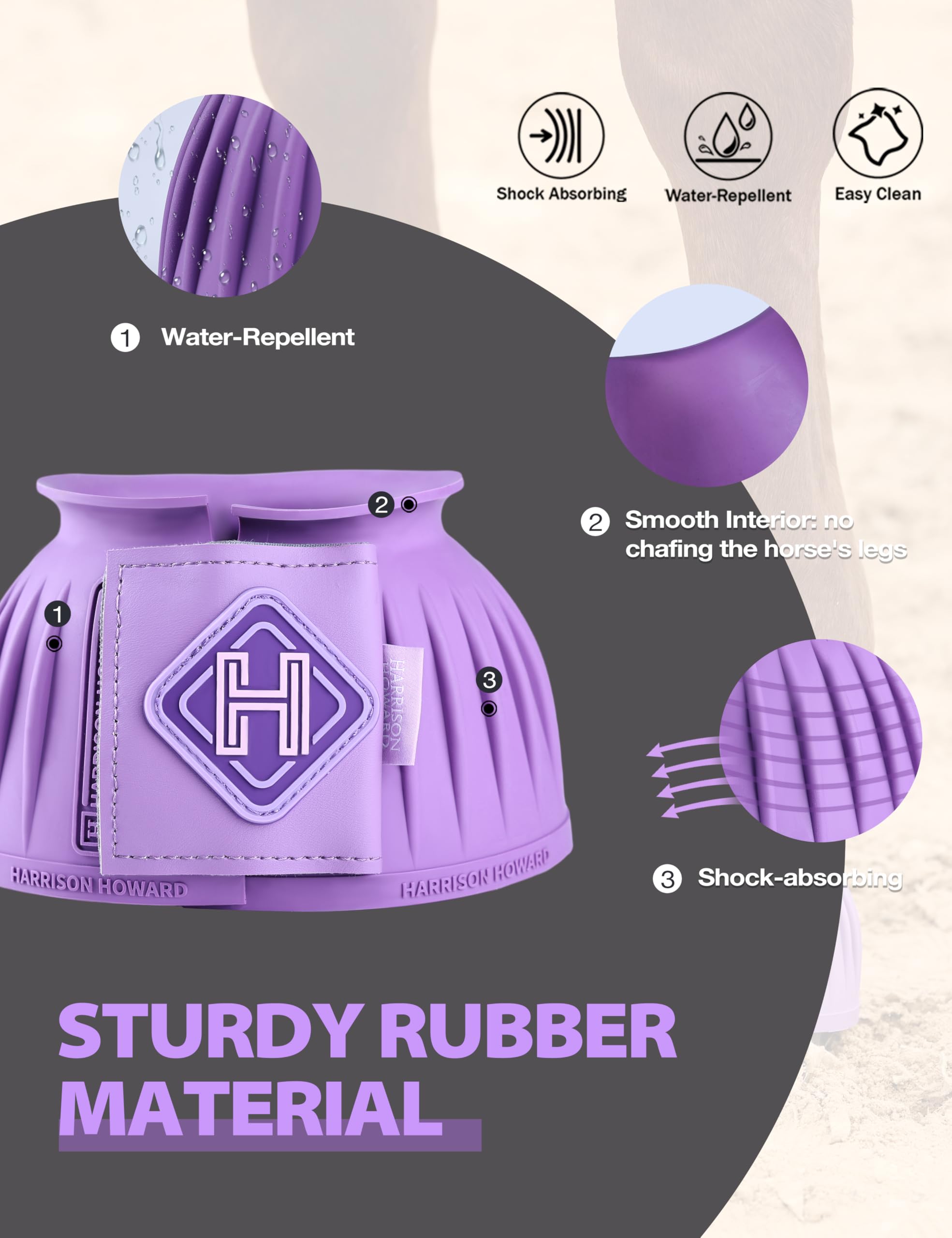 Bottes Bell Harrison Howard, durabilité élevée, matériau épais pour une protection durable.