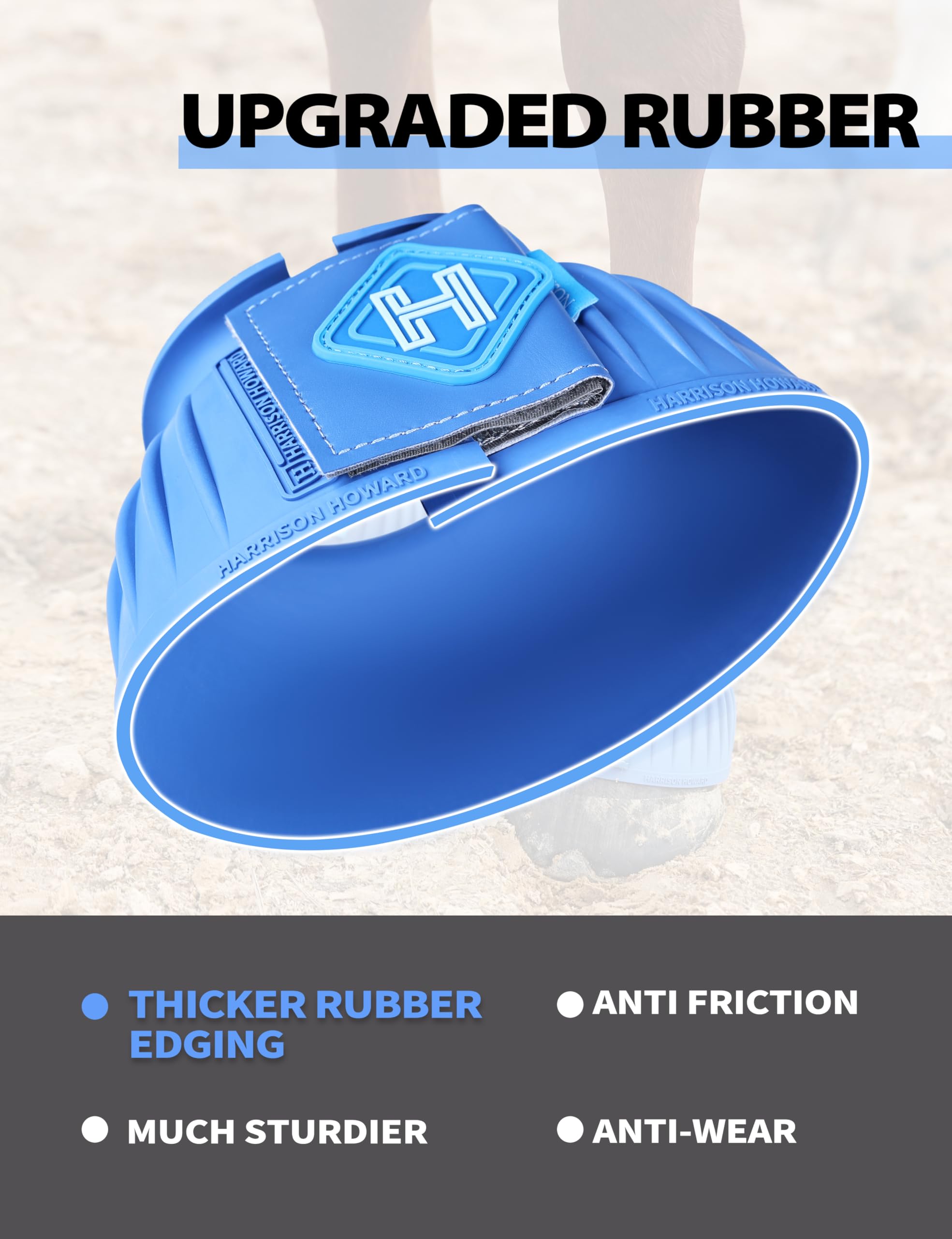 Protection 360° autour du sabot par Harrison Howard Bottes Bell.