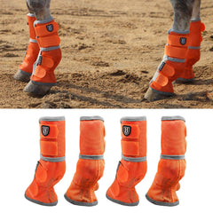 Bottes Harrison Howard anti-mouches en contour, confort optimal pour le cheval au travail.