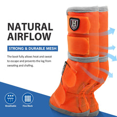 Bottes Harrison Howard maillage dense et ventilation, garde les jambes au frais lors des sorties.