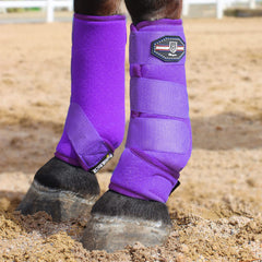 Bottes Harrison Howard avant-antichoc offrant une protection anti-choc pour sabots pendant l'entraînement.
