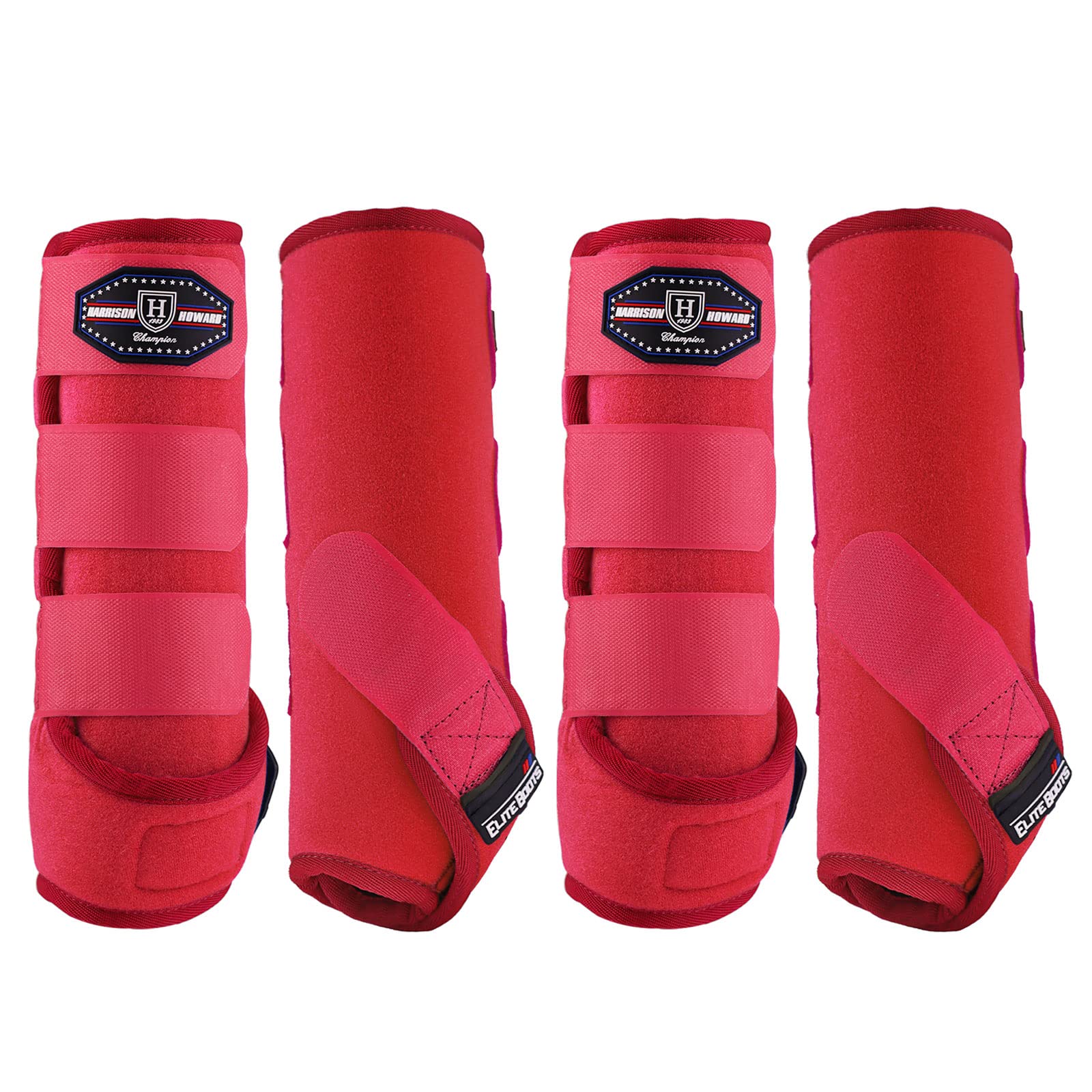 Bottes Harrison Howard amortissantes avant pour cheval, protection des jarrets lors d'efforts.