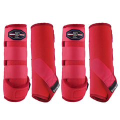 Bottes Harrison Howard amortissantes avant pour cheval, protection des jarrets lors d'efforts.