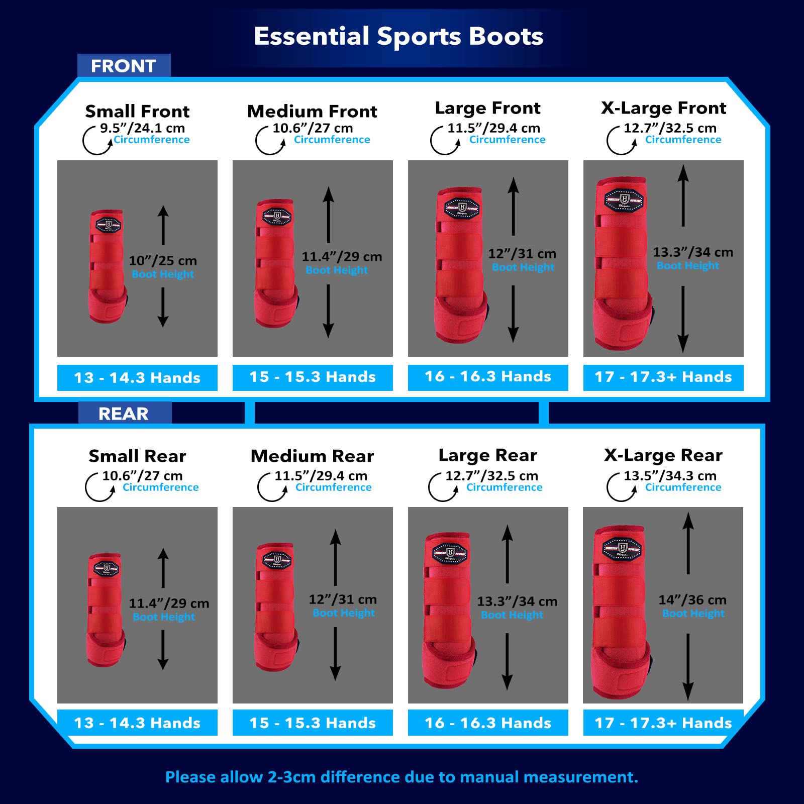 Lot de deux bottes Harrison Howard, protection complète des membres.