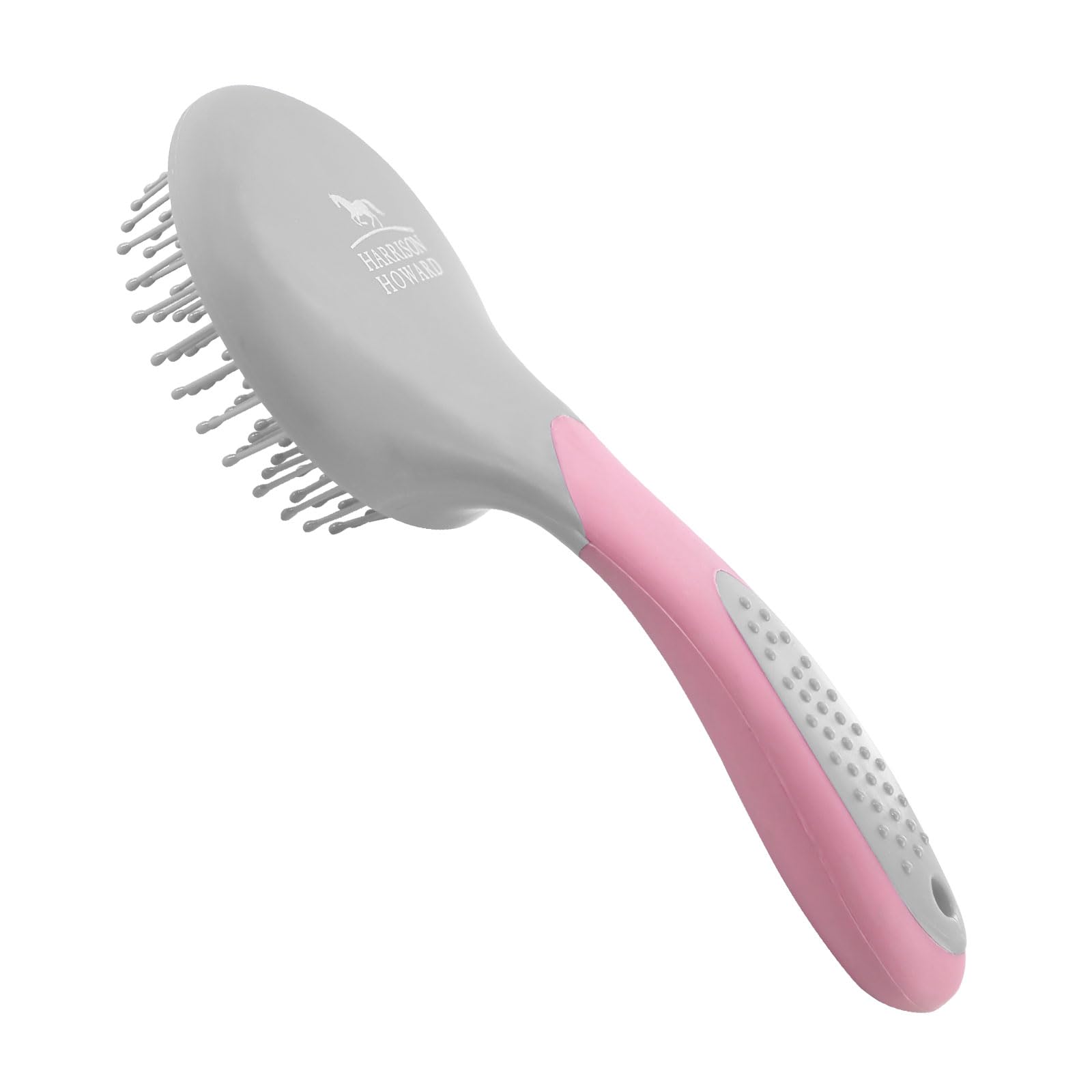 Brosse Harrison Howard pour crinière rose, démêlage en douceur.