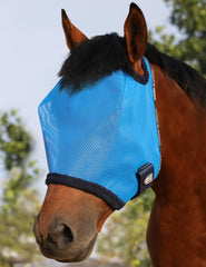 Harrison Howard masque-maillage-anti-mouches-cheval bleu ciel: protection UV et confort.