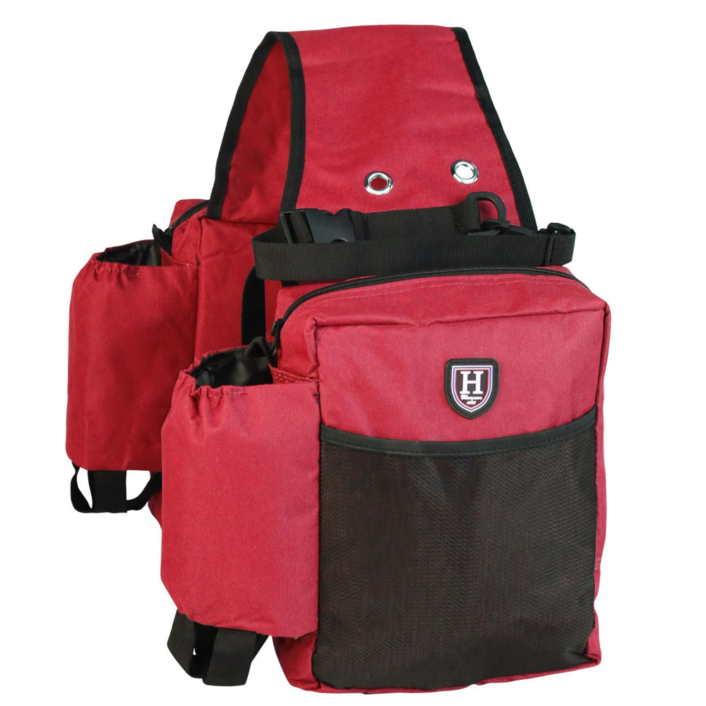 Harrison Howard sac-selle-western-nylon: rangement pratique et accessible.