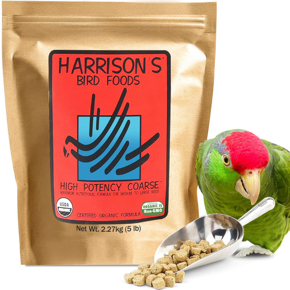 Harrison's Aliments Oiseaux, ingrédients de qualité humaine pour une alimentation pure.