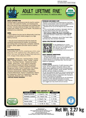 Ingrédients biologiques certifiés Harrison's, grains et légumineuses pour petits et moyens oiseaux