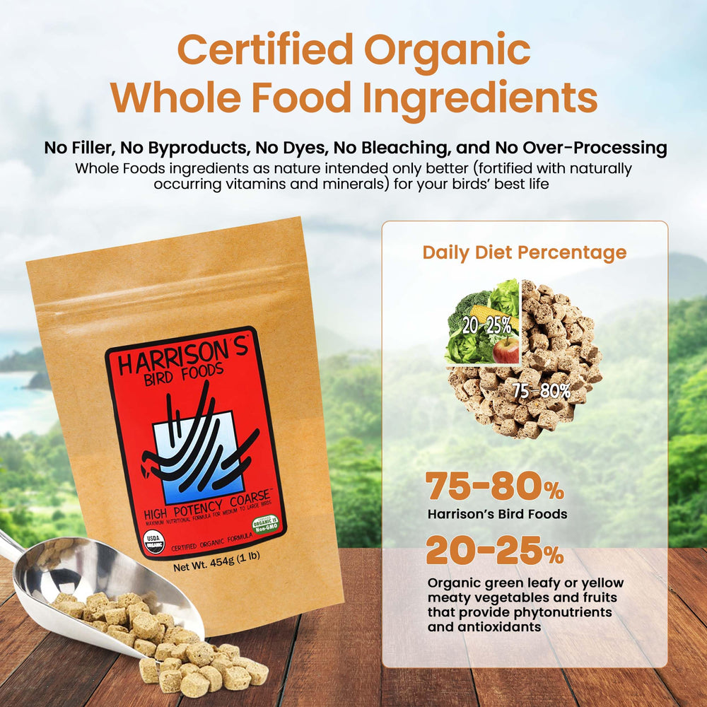 Harrison's Bird Foods – Équilibre oméga-3 et oméga-6, favoriser le bien-être général.
