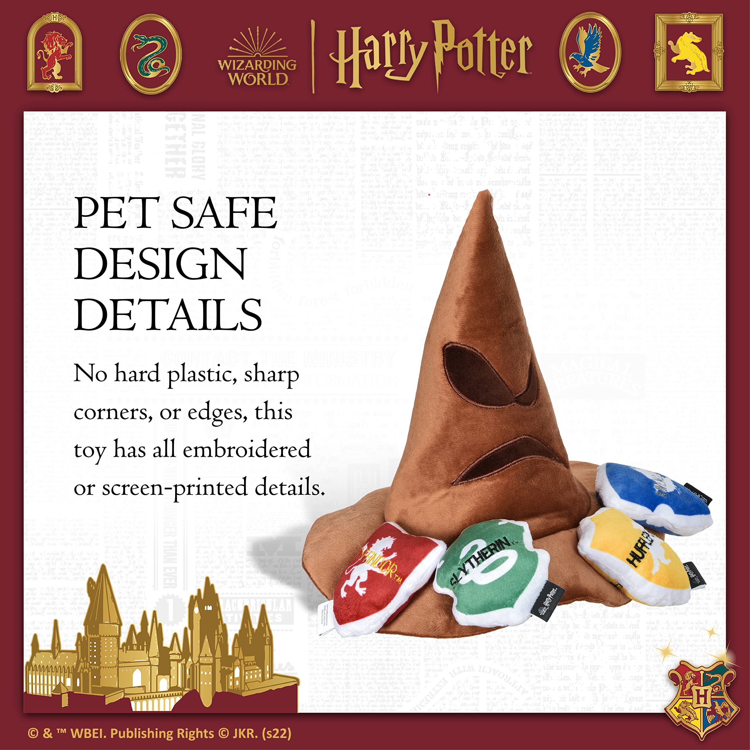 Harry Potter chapeau-trieur-burrow-squeaker-interne, petit cri apprécié par les chiens.