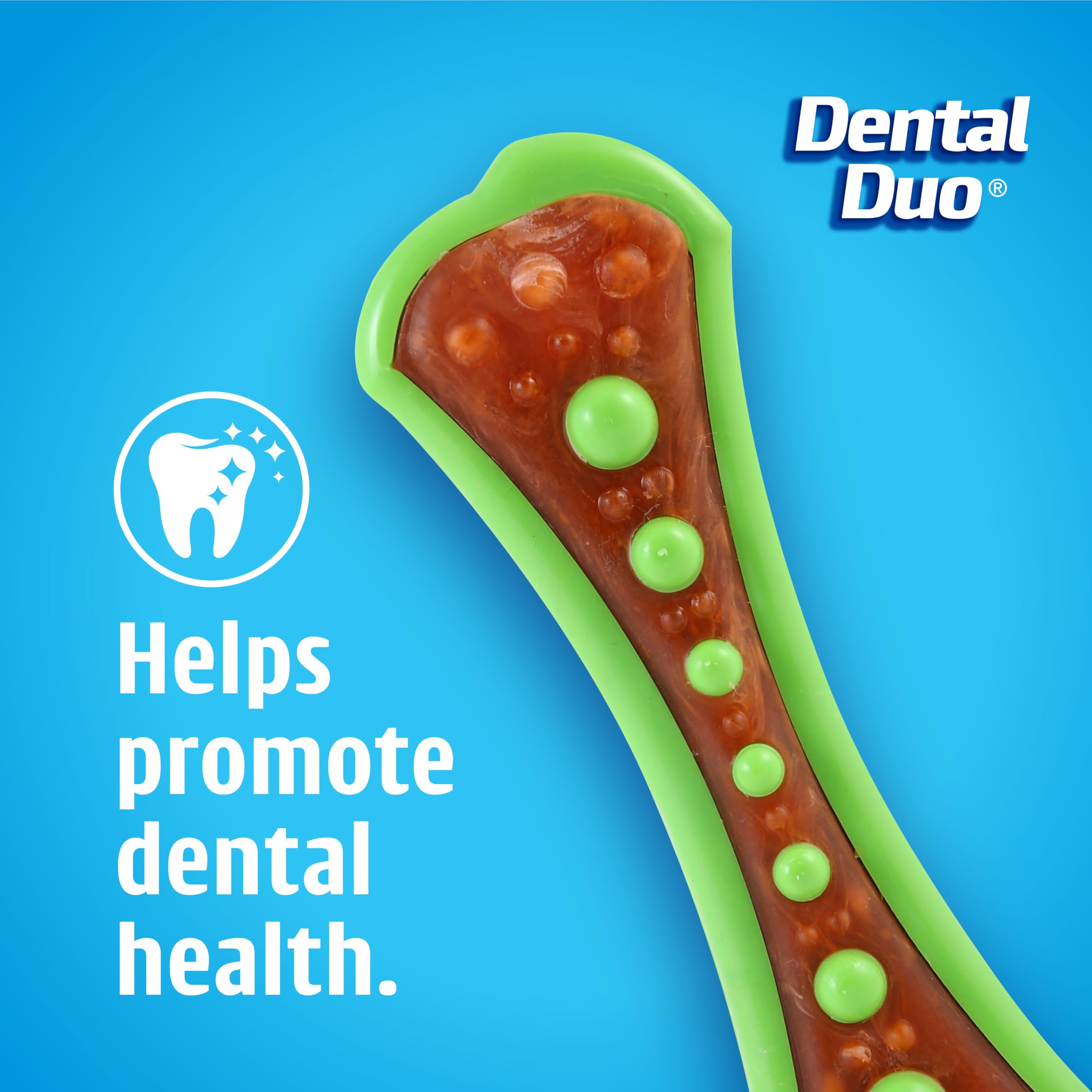 Hartz Chew 'n Clean Duo : centre au bacon savoureux pour chien heureux.