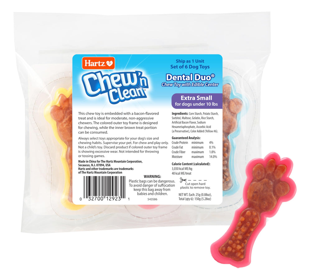 Hartz Chew 'n Clean Duo : coque nylon durable pour mastiquer en sécurité.