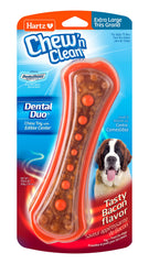 Hartz Chew 'n Clean Duo - jouet pour chien, texture robuste et plaisir de mastiquer
