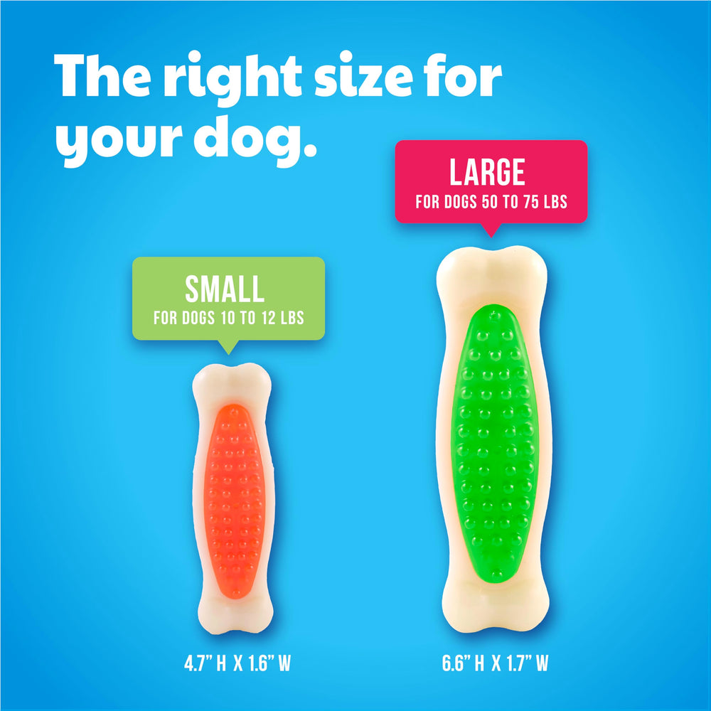 Hartz Chew ’n Clean Tuff Bone – arôme bacon stimulant l'envie de mâcher.