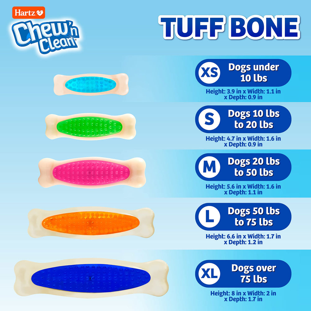 Hartz Chew N Clean Tuff Bone XL – odeur attrayante qui incite à mâcher
