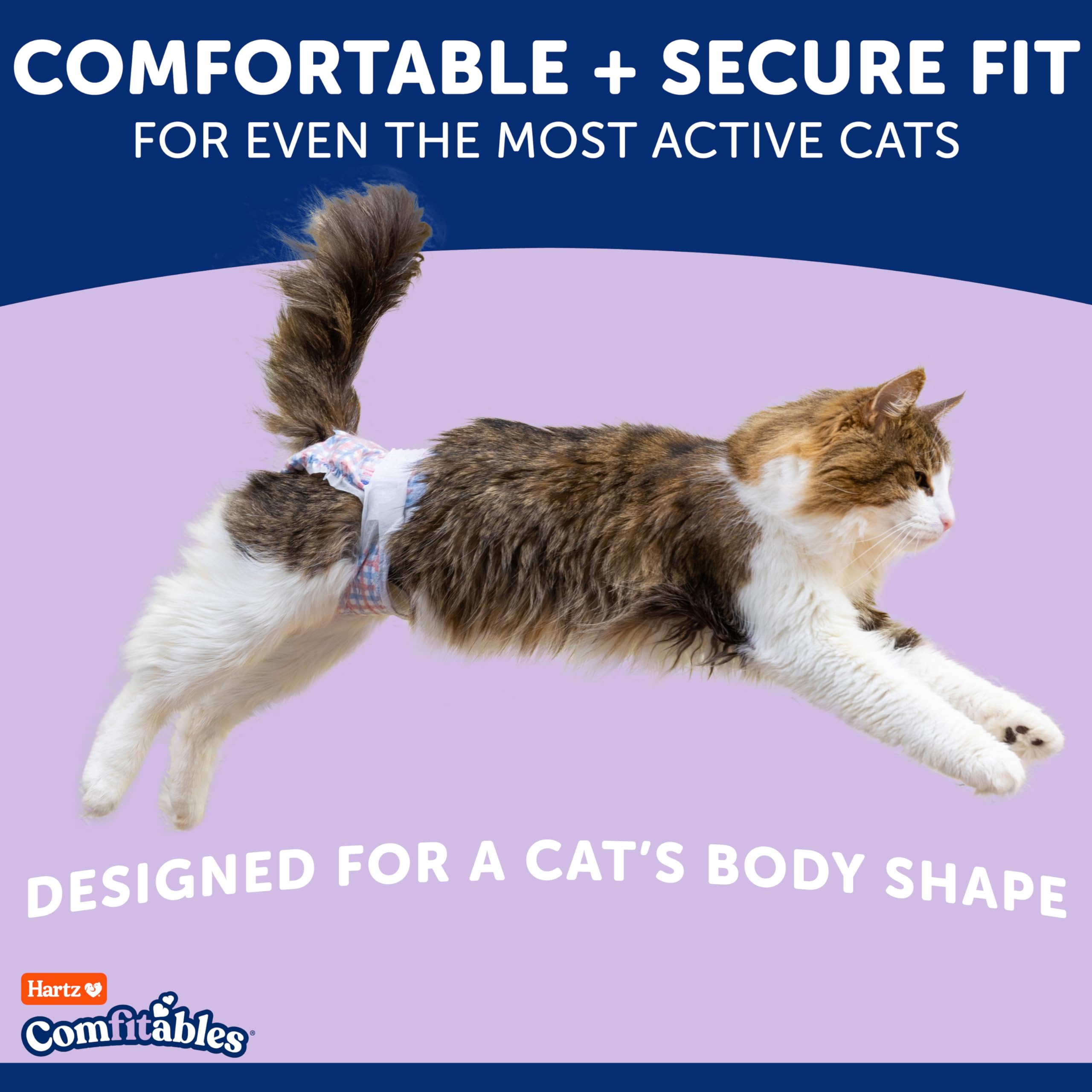 Hartz Comfitables Cat Diapers garnitures douces pour un confort quotidien