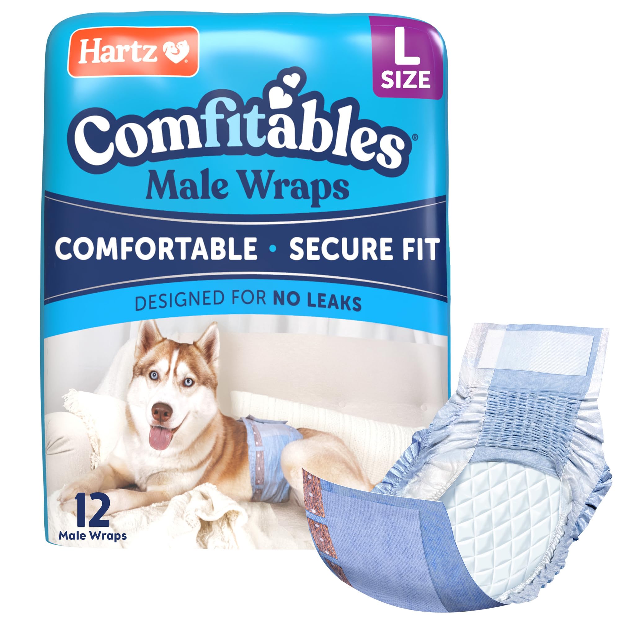 Hartz Comfitables – Couches mâle elastique-taille: confort et liberté de mouvement.