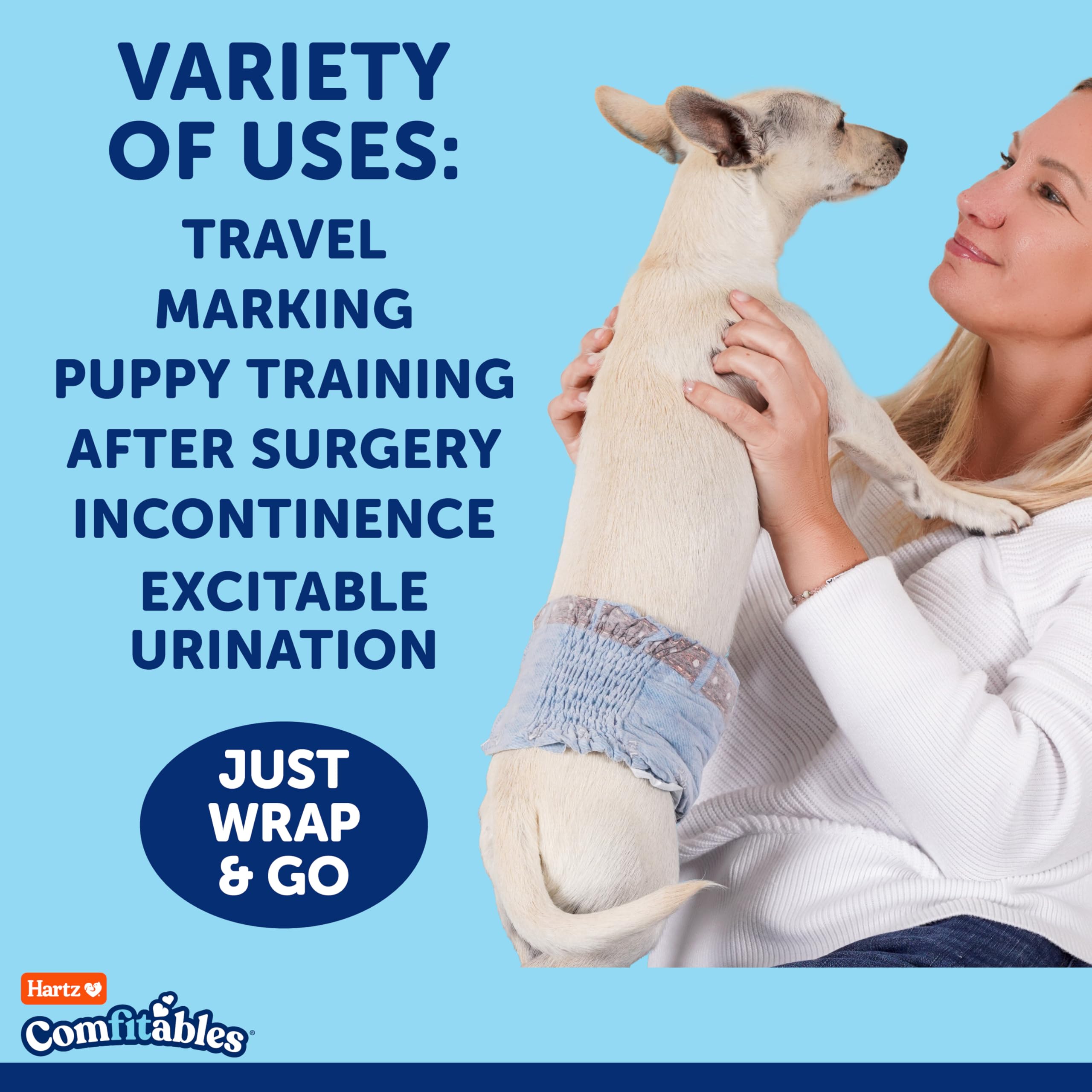 Hartz Comfitables : idéal pour incontinence et marquage lors des voyages