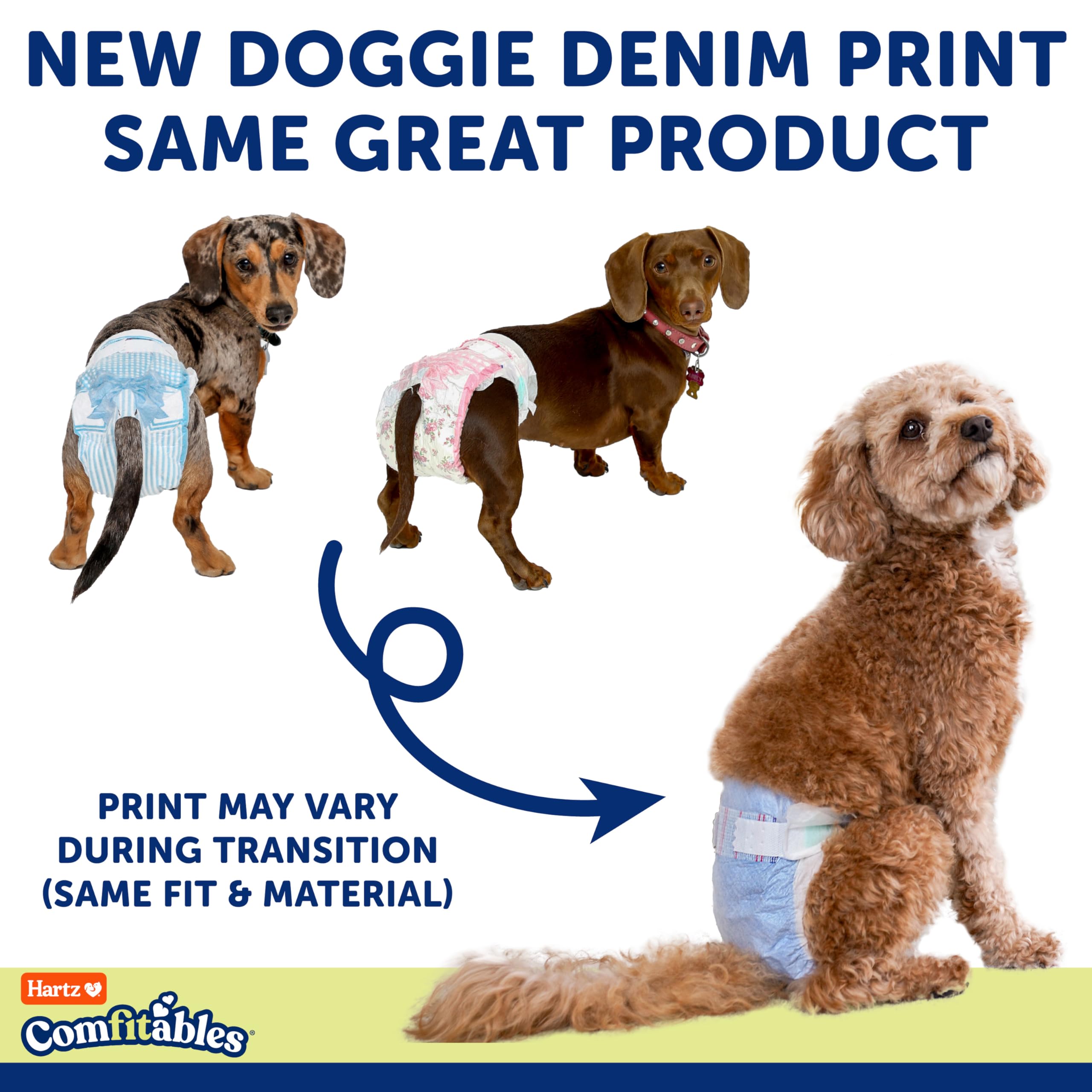 Utilisation en cas d’incontinence avec Hartz Comfitables pour chien.