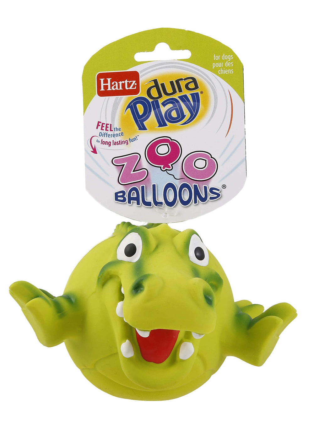 Hartz Dura Play ZooBalloons: jouet en latex durable pour chiens, intérieur et extérieur