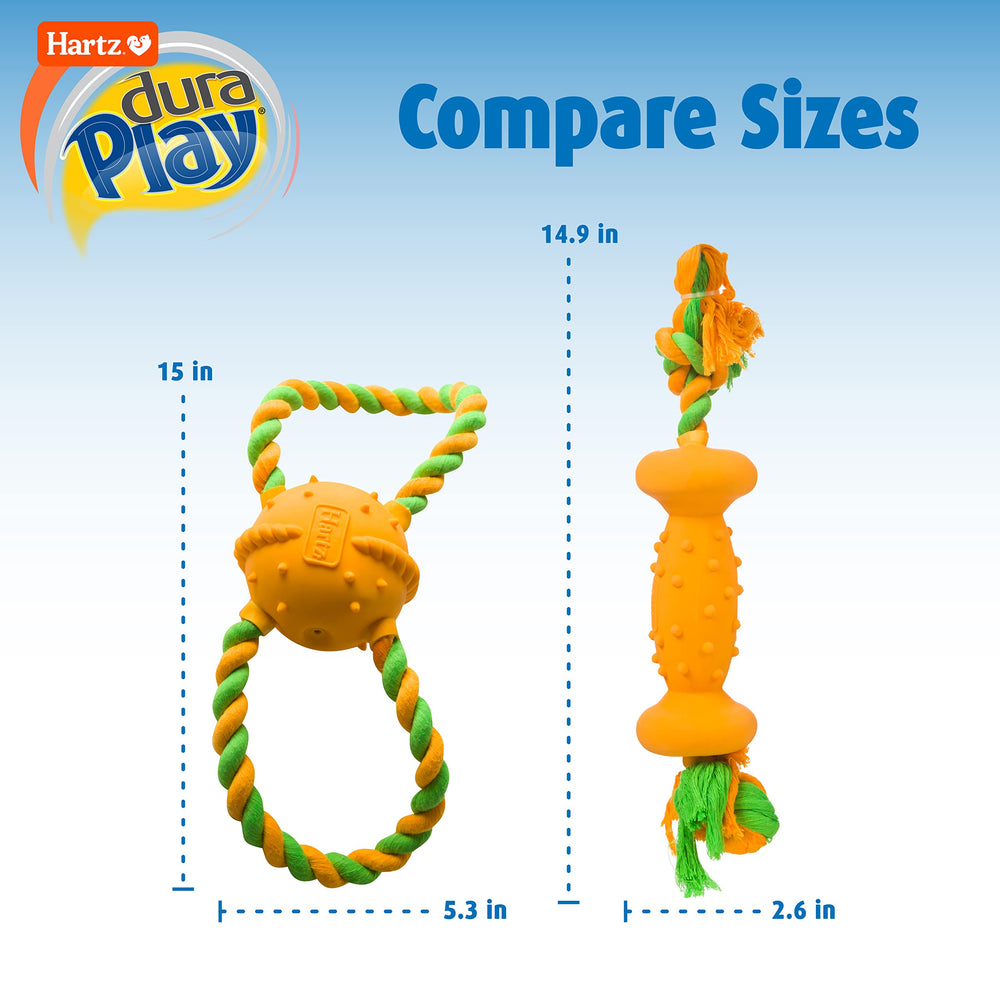 Balle Hartz DuraPlay en latex, remplie de mousse, pour mastiquer.