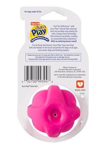 Hartz DuraPlay couleurs variées petit, surprise et amusement lors de l’achat.