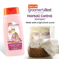 Hartz Groomer's Best Cat Shampoo — mousse lavante, parfum frais pour bain agréable.