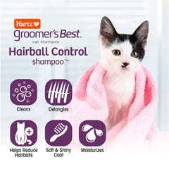 Hartz Groomer's Best Cat Shampoo — microbilles, aide à prévenir les boules de poils.