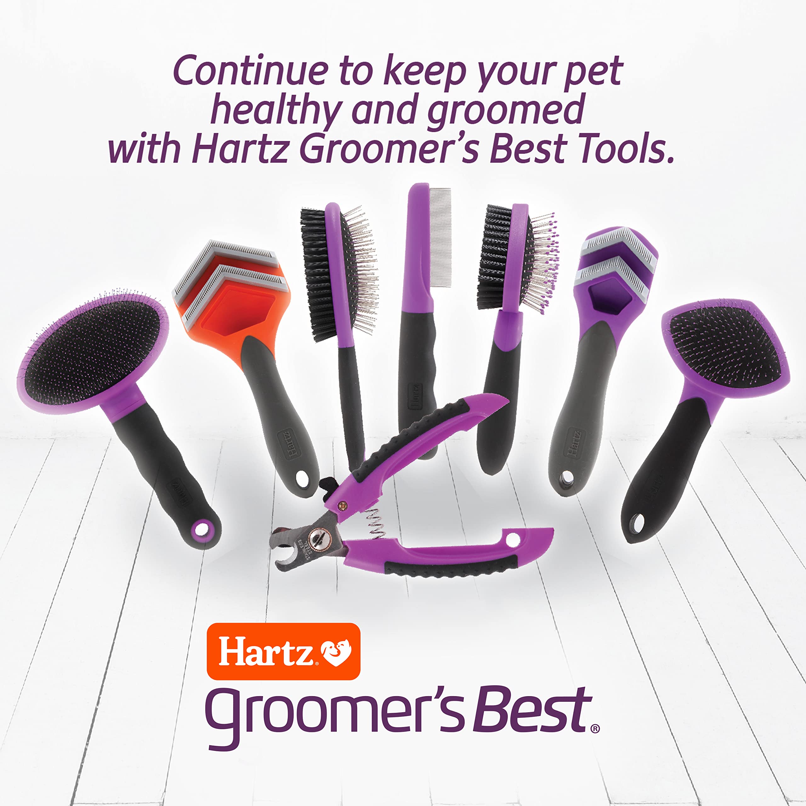 Hartz Groomer’s Best Fur Fetcher – adapté à toutes les races et longueurs de poil.