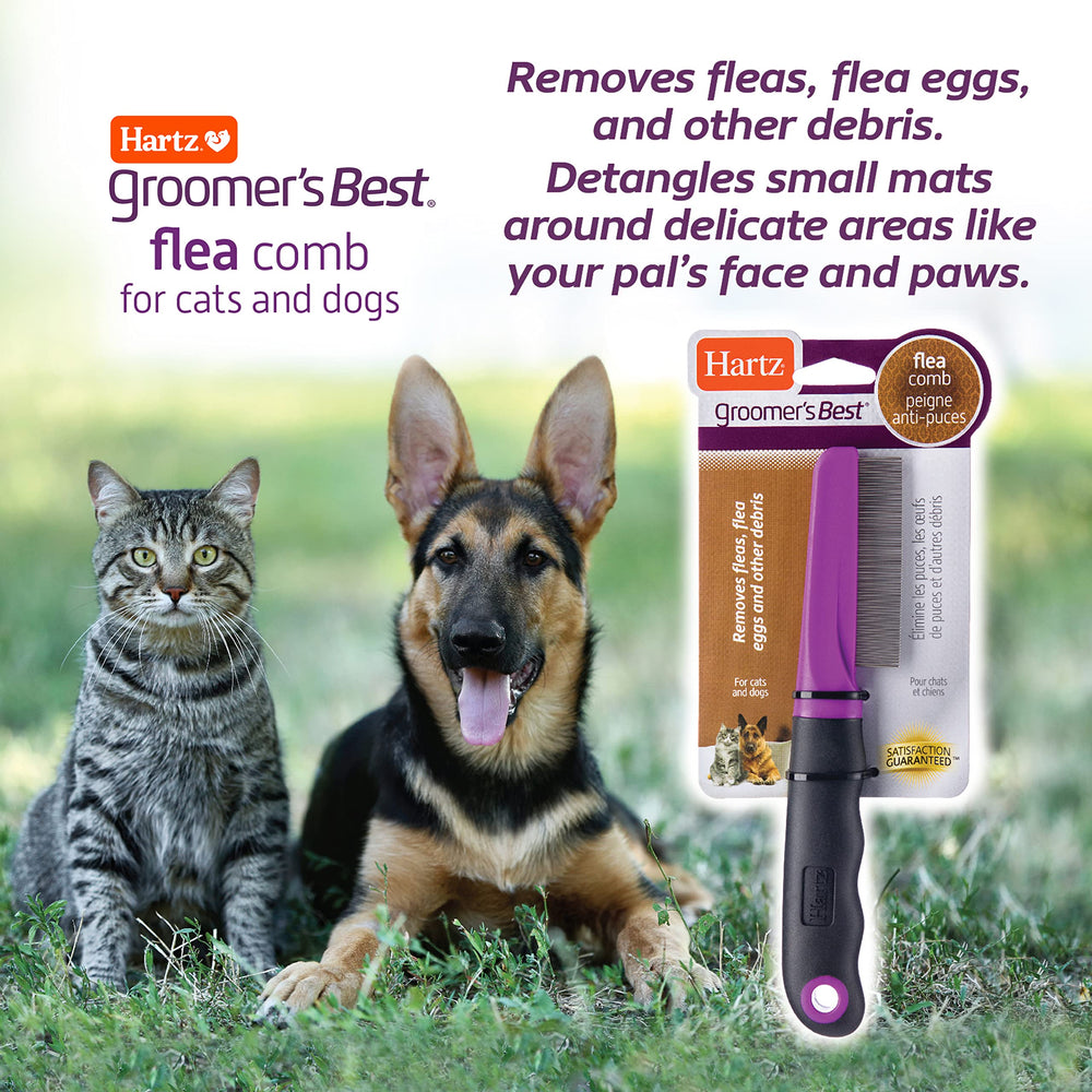 Hartz Groomer's Best: poignée ergonomique pour un confort optimal.
