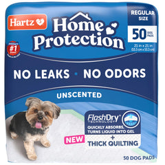 Hartz Home Protection : alèse chien 6 couches, absorption renforcée pour petites et grandes urines.