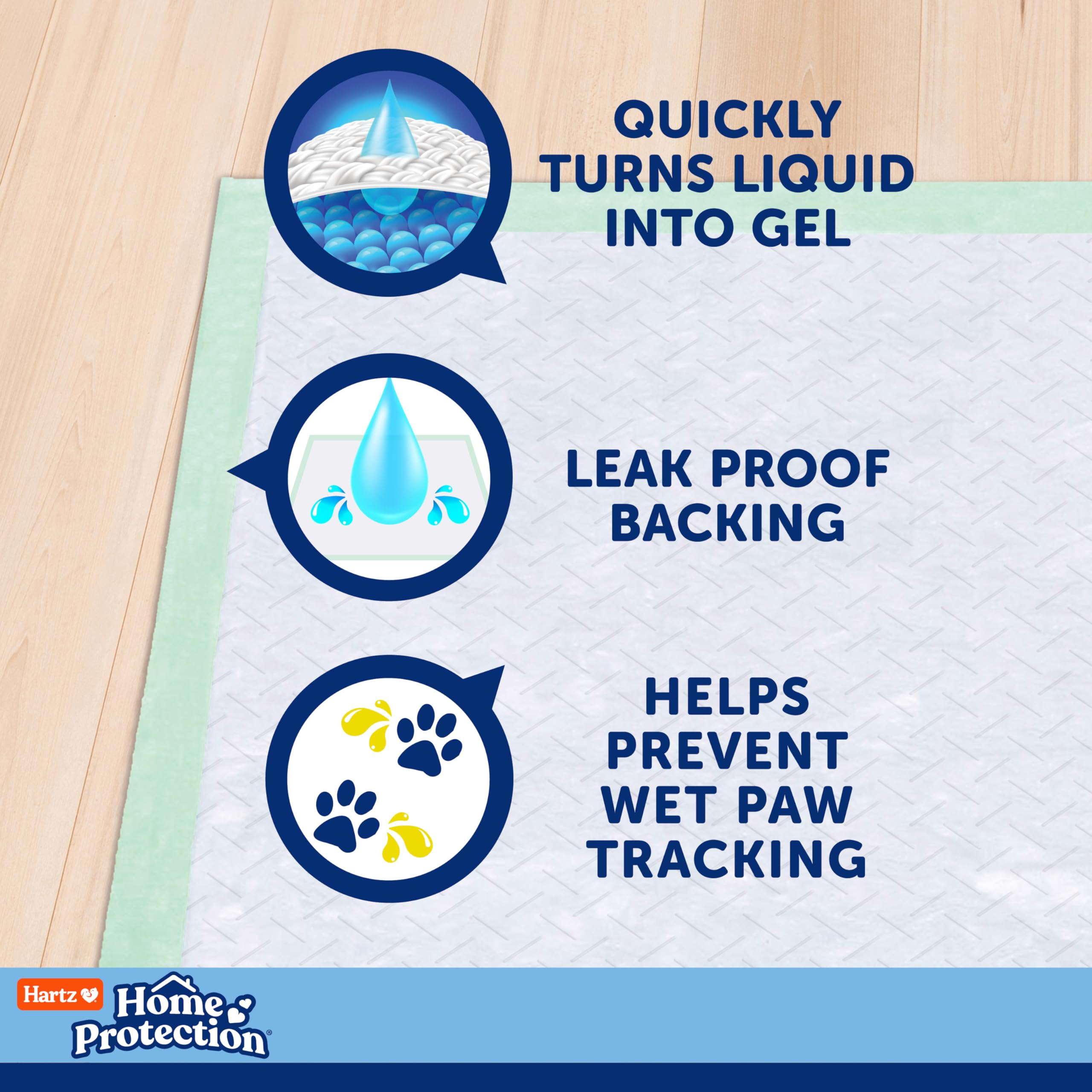 Hartz Home Protection : dessous imperméable empêche les fuites et protège les surfaces.