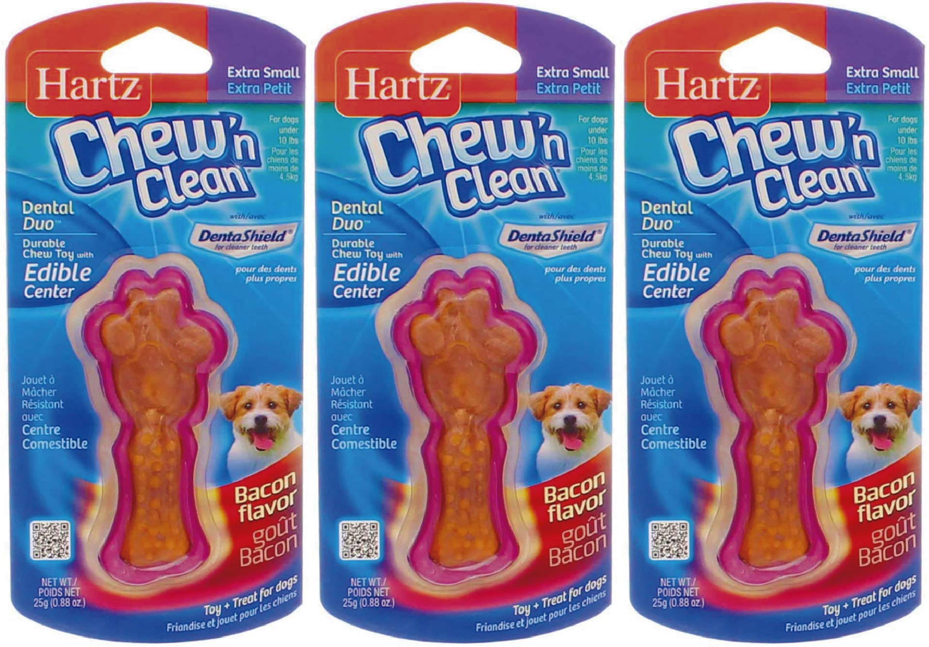 Hartz jouet dentition petit-chien trio : stimule le masticage et entretient les dents.