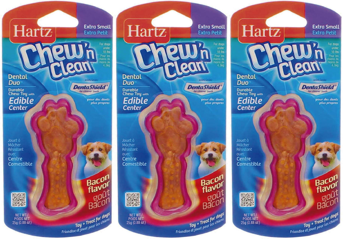 Hartz jouet dentition petit-chien trio : stimule le masticage et entretient les dents.