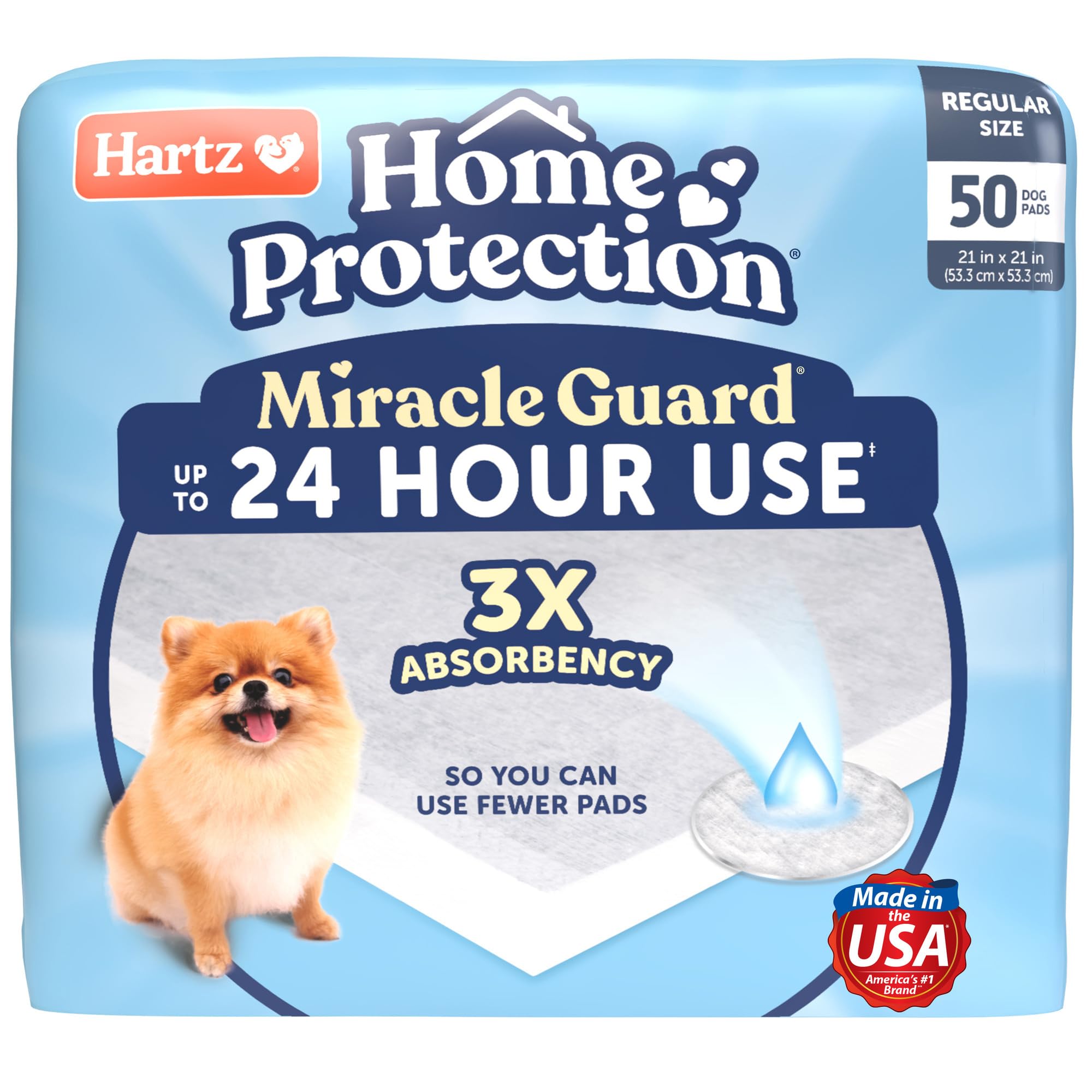 Hartz Miracle Guard: tapis d'entraînement absorbant, absorption maximale pour chiens et chiots.