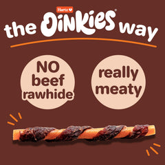 Hartz Oinkies Beefy Twists texture-mordillure incite à mâcher.