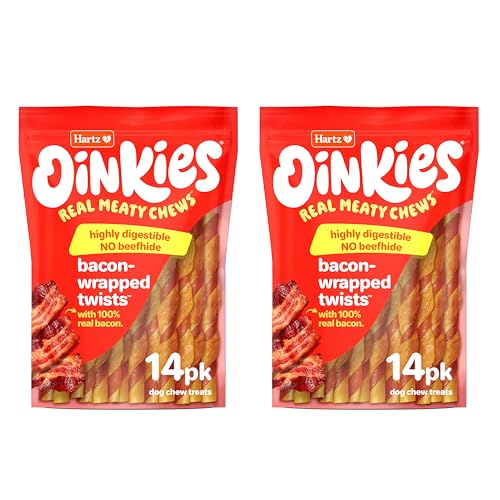 Oinkies Hartz: cœur moelleux avec bacon, texture agréable à mâcher.