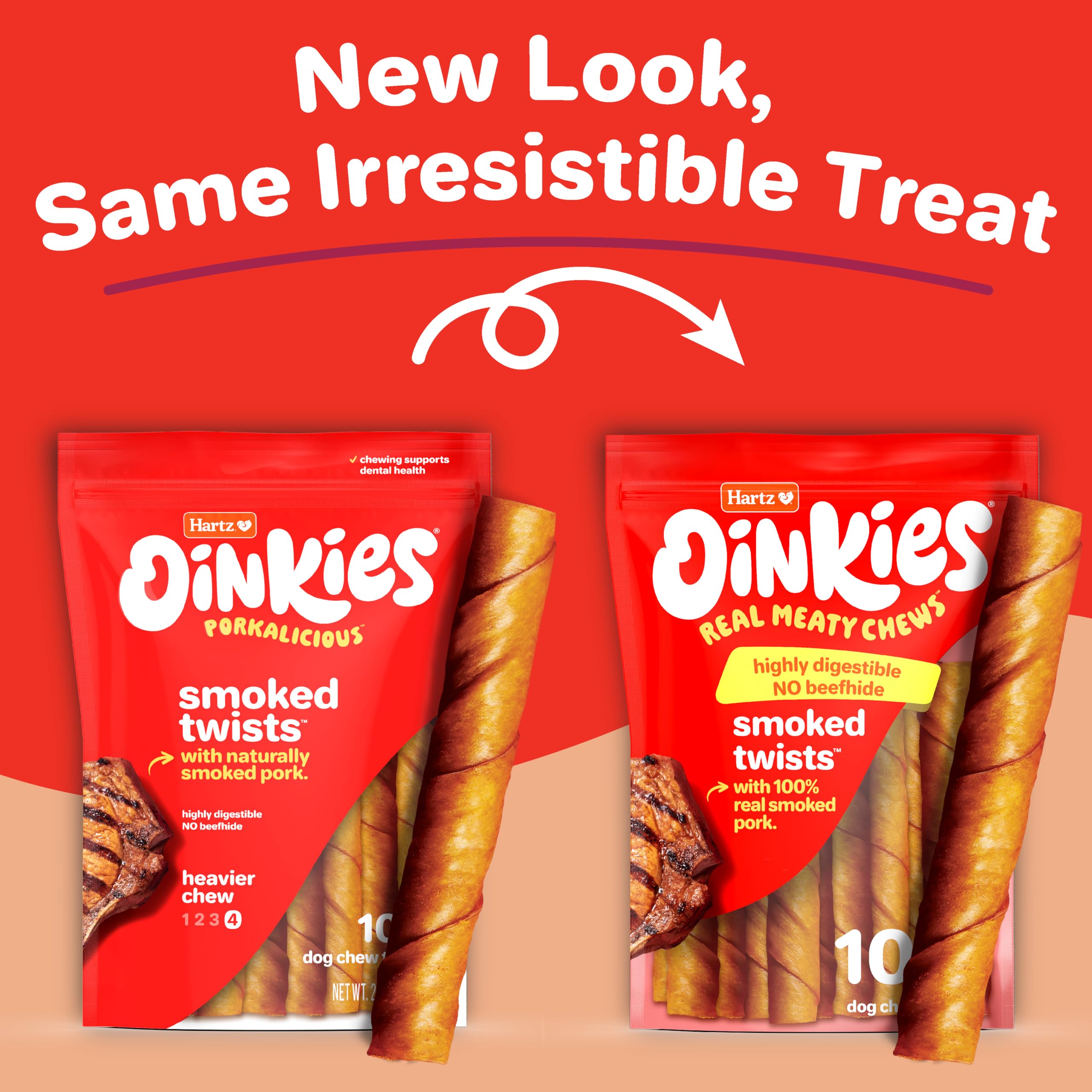 Sachet Hartz Oinkies refermable pour conserver la fraîcheur.